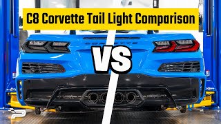 C8 Corvette Tail Light Comparison - Euro Smoked vs OEM!