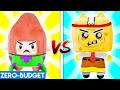 LANKYBOX FIGHT WITH SPONGEBOB?! (FUNNY SPLIT SCREEN PARODY!)