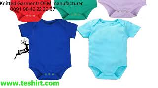 Wholesale baby garments rompers manufacturer Tirupur India evergreen agent  www.teshirt.com