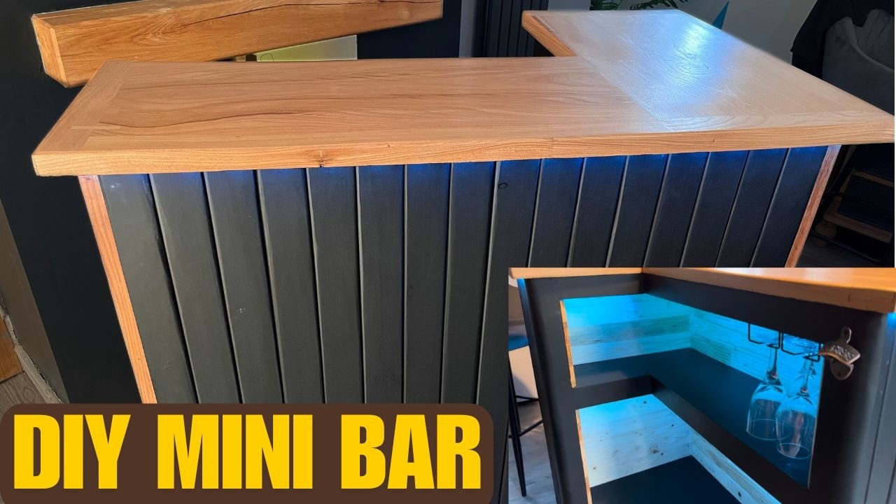 I Built A Diy Mini Bar For Under 200 Youtube