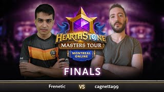 Frenetic vs cagnetta99 - Finals - Hearthstone Masters Tour Online: Montreal