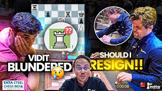 Magnus Carlsen almost wanted to resign here! | Vidit vs Carlsen