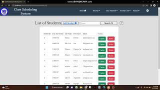 online class schedule system