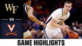 Wake Forest vs. Virginia Game Highlights | 2023-24 ACC Men's Basketball