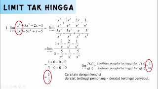 Limit Fungsi Aljabar Bentuk Tak Hingga | Limit Part 3 Matematika Wajib