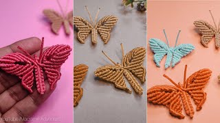 Tutorial - Macrame Butterflies | DIY Handmade Butterfly making