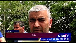 Şamaxı rayon Sabir qəsəbəsində qəsəbənin yuxarı məhələsində yaşayan  sakinlərin həyətindən axan  çir