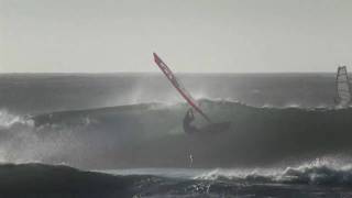 JP Robby Swift windsurfing Chile - supporting earthquake victims 2010