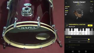 Como afinar con Drumtune Pro (Bombo)