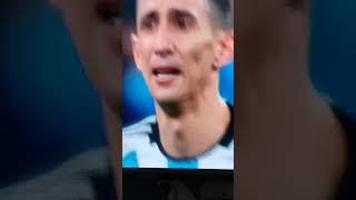 Dimaria crying after his 2nd goal Argentina vs France worldcup