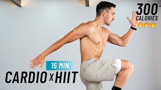 15 Min Intense HIIT Workout For Fat Burn - Full body Cardio, No Equipment, No Repeat