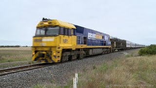 3MA8 Overland Passenger Train With Motorail Car Carrier (18/1/2011) - PoathTV Australian Railways