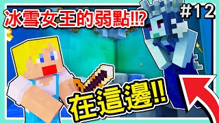 【Minecraft】痛毆冰雪女王！！他的弱點在\