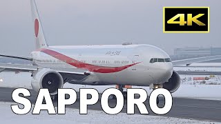 [4K] Japanese Air Force One Boeing 777-300ER [80-1111] at New Chitose Airport / 日本国政府専用機 新千歳空港