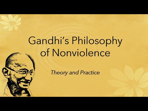 Which term is used for non violence?