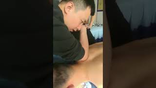 Oil pushing精油按摩spa中医推拿理疗massage深层肘拨法