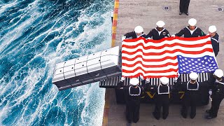 How The US Navy Buries A Sailor In The Sea That Died On An Aircraft Carrier
