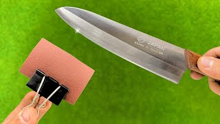 Knife Like Razor Sharp! Sharpen Your Knife in 1 Minute With This Great Tool