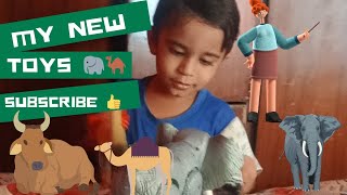 My New Toys 🐘Mene Naya elephant & camel 🐅cow🐮Gift Aa Gaya😍Animals video 🐪#cow#elephant#camel#animals