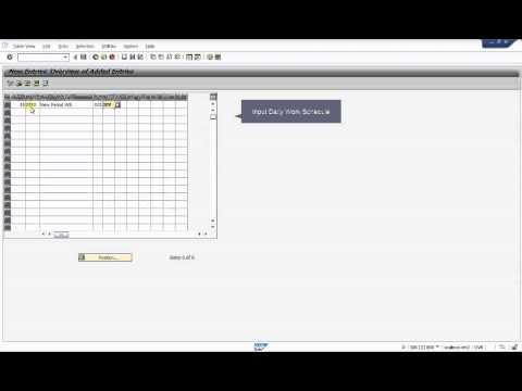WorkSchedule Creation WorkSchedule Creation
