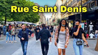 🇫🇷 Walking tour in Paris: "Rue Saint Denis" 🚶