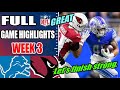 Detroit Lions vs Arizona Cardinals Full Game Highlights Week 3 | NFL Highlights 2024