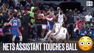 Nets Assistant Coach Touches Ball MID-GAME vs. Wizards