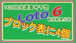 ロト６　１１月４日(1429回)分当選番号予想、前回結果分析