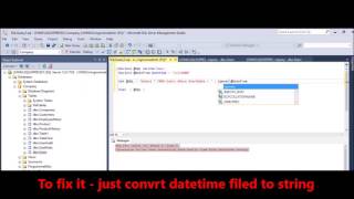 MSSQL - Fix Error - Conversion failed when converting date and or time from character string n