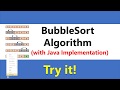 BubbleSort Algorithm with Implementation in Java