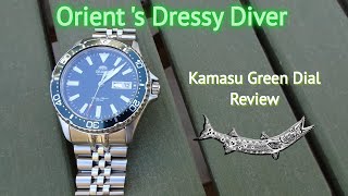 Orient's Classy Looking Green Dialed Diver - Kamasu