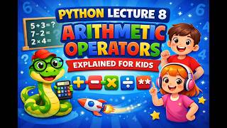 Python Lecture 8 | Arithmetic Operators Explained for Kids