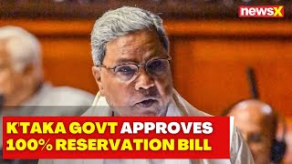 K'taka Govt Approves 100% Reservation Bill | Industrialists Criticises Govt | NewsX