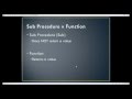What is a Sub Procedure? - Visual Basic .Net Sub Procedures Explained