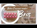 Membuat Souvenir bros dari manik manik atau mutsin#brosdagu#minibros