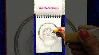 Speciality of Water colour #shorts #watercolourpainting #watercolour #drawingideas #viralvideo #art