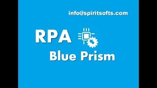 Blue prism (RPA) Training Demo class | Blue Prism Tutorial