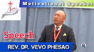 Rev. Dr. Vevo Phesao | Motivational Speech | Celebrating God's Faithfulness | Thürütsüswü