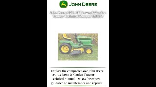 FREE 325, 345 Lawn Garden Tractor Manual TM1574