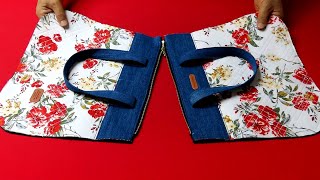 DIY안입는 셔츠로 벌룬 미니 토트백 만들기!/balloon mini tote bag/made of old shirt & jeans