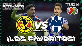 Resumen y goles | América vs Monterrey | Liga Mx - CL2024 J5 | TUDN