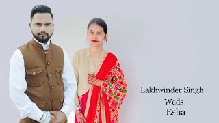 Lakhwinder Singh Weds Esha Wedding ceremony day live by nice time studio Hoshiarpur