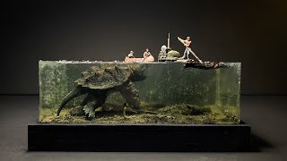 Alligator Snapping Turtle Resin Diorama Testing the new unreleased Anycubic Photon Ultra