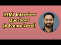 HTML Interview Questions: Shadow DOM, ARIA, and Contenteditable Explained | Advance | part A
