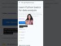 Learn Python for Data Analysis #shorts