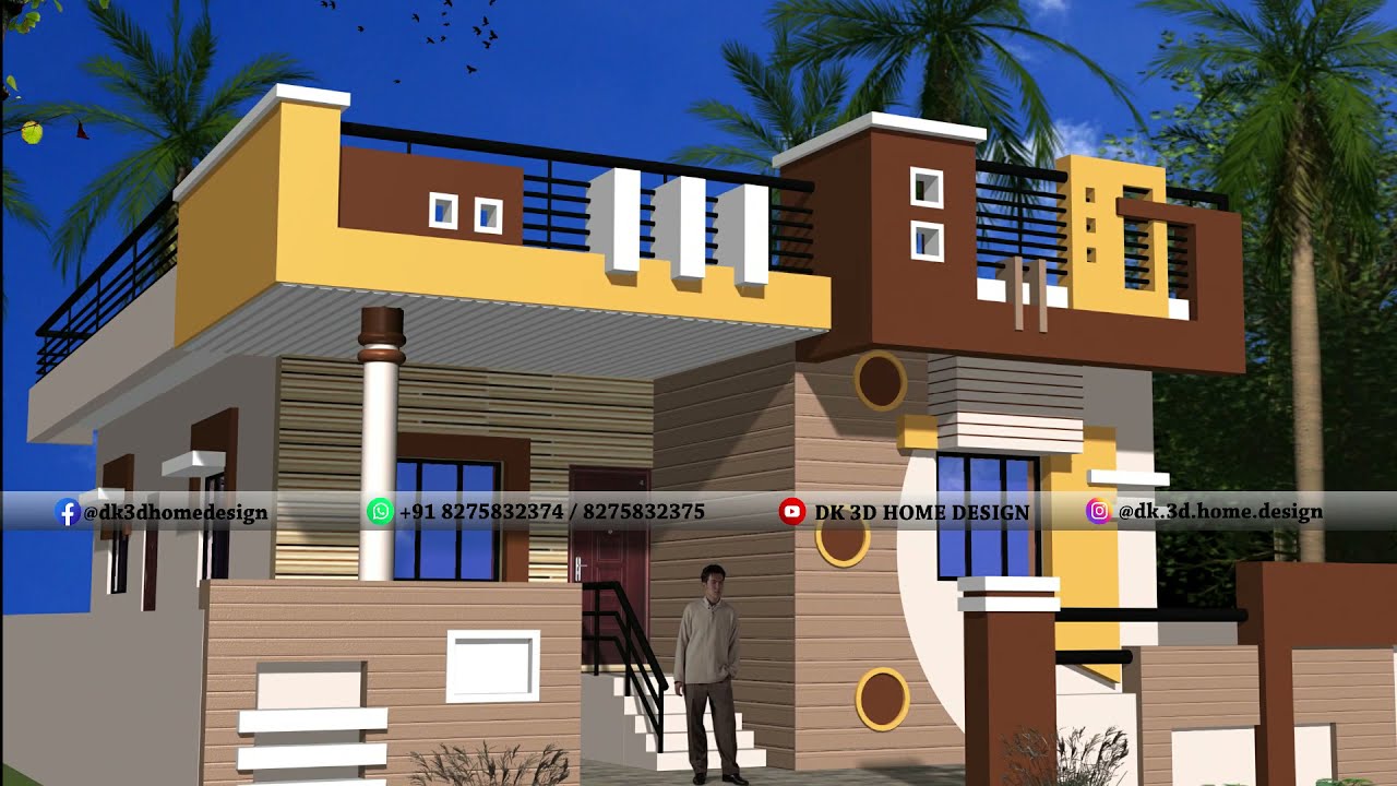 Single Floor House Front Design Village | Floor Roma