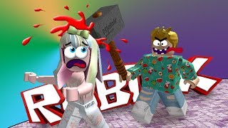 играем в Flee The Facility Elladiel и крутой папа Ytfmm роблокс - 