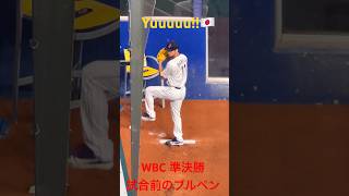 [WBC2023現地観戦] ダルビッシュ有　準決勝当日の試合前ブルペン調整　♯WBC♯MLB♯ダルビッシュ有♯侍ジャパン♯野球♯shorts