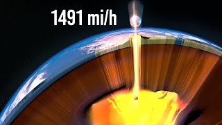 What If a Tungsten Ball Hits the Volcano at the Speed 131,000 ft/sec?