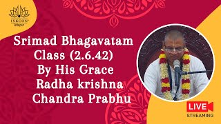 Srimad Bhagavatam Class (2.6.42) By His Grace Radha krishna Chandra Prabhu